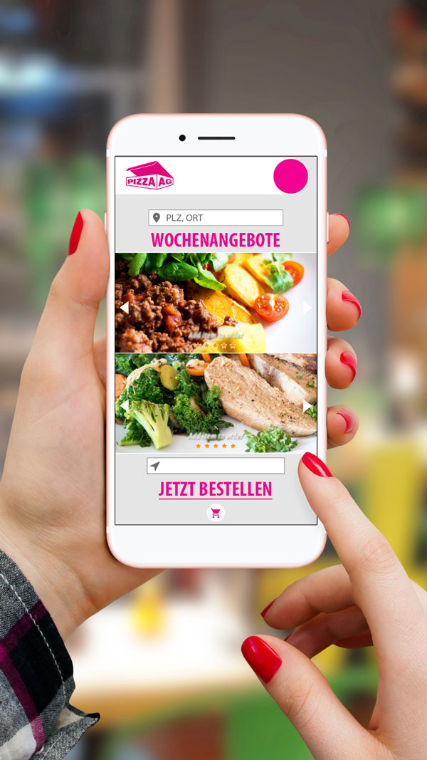 Pizza AG Webshop Vorteile